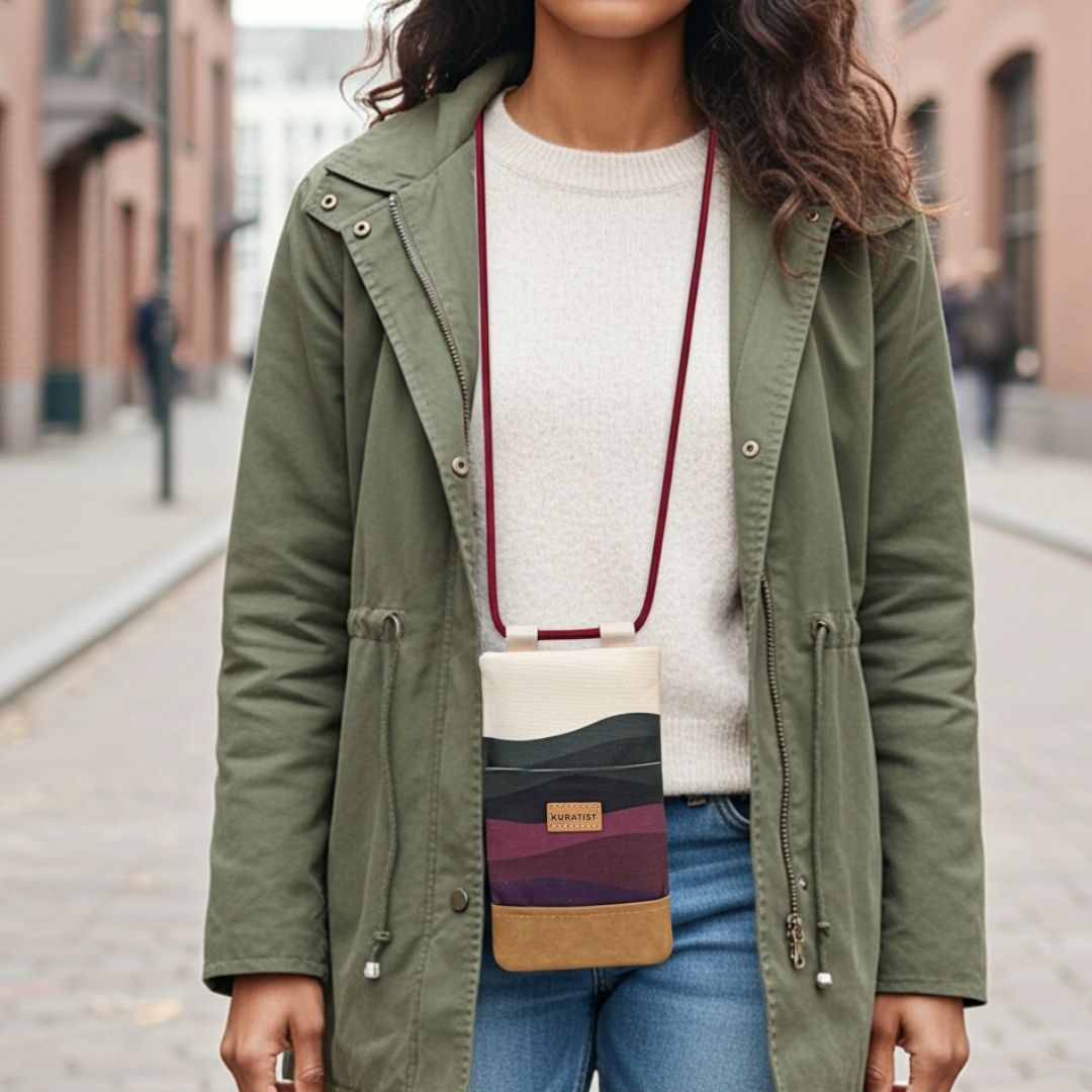 NELA Crossbody Phone Bag with prints