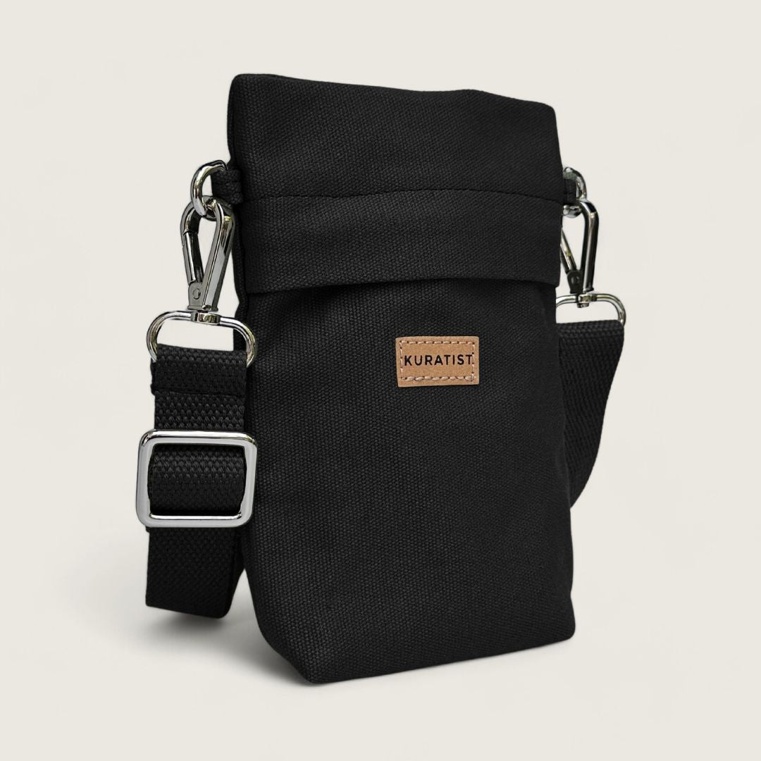GRETJE MINI Handy Umhängetasche - Umhängetaschen - Black - Kuratist