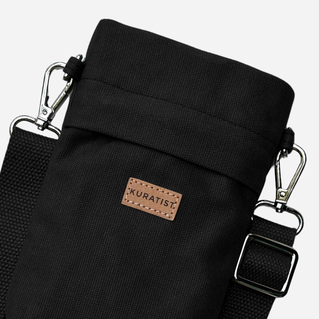 GRETJE MINI Handy Umhängetasche - Umhängetaschen - Black - Kuratist