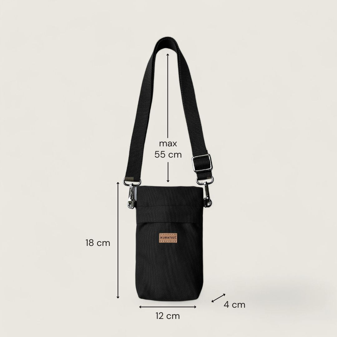 GRETJE MINI Handy Umhängetasche - Umhängetaschen - Black - Kuratist