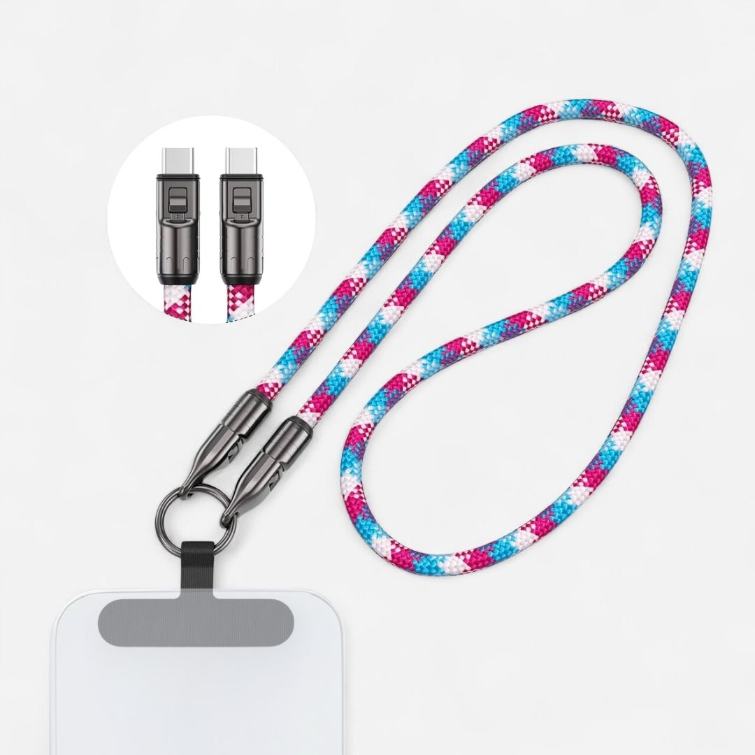 LYRA – 2 in 1 Handykette mit USB-C Ladekabel