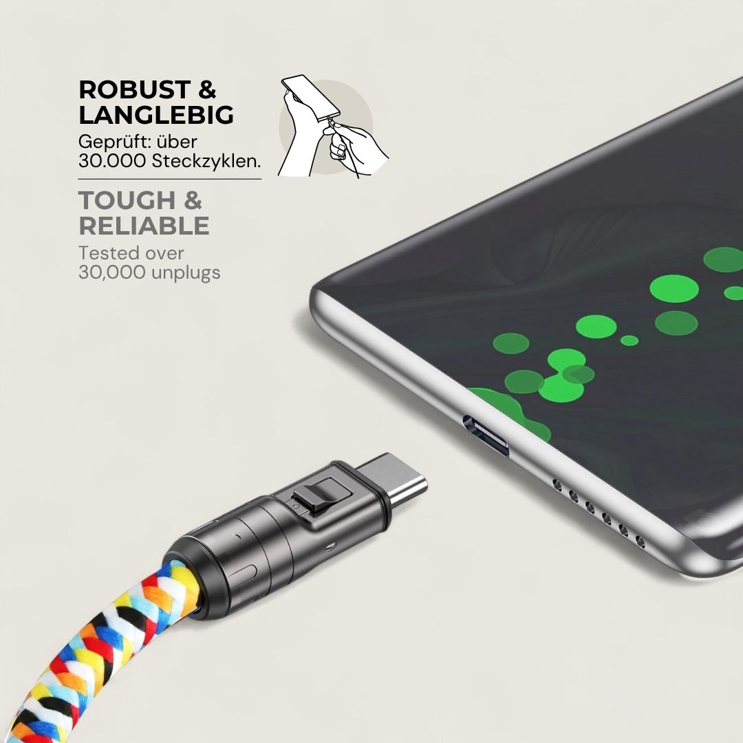 LYRA – 2 in 1 Handykette mit USB-C Ladekabel