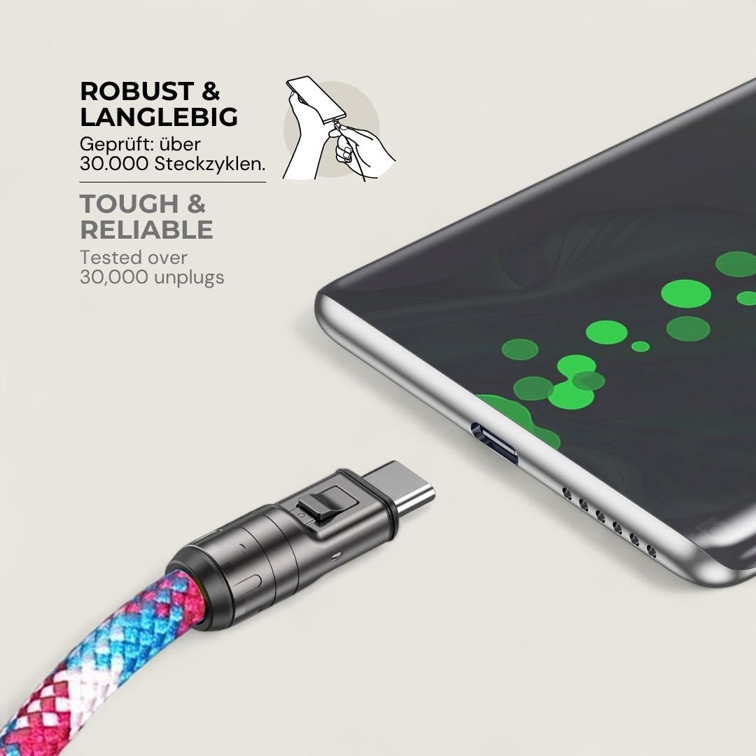 LYRA – 2 in 1 Handykette mit USB-C Ladekabel