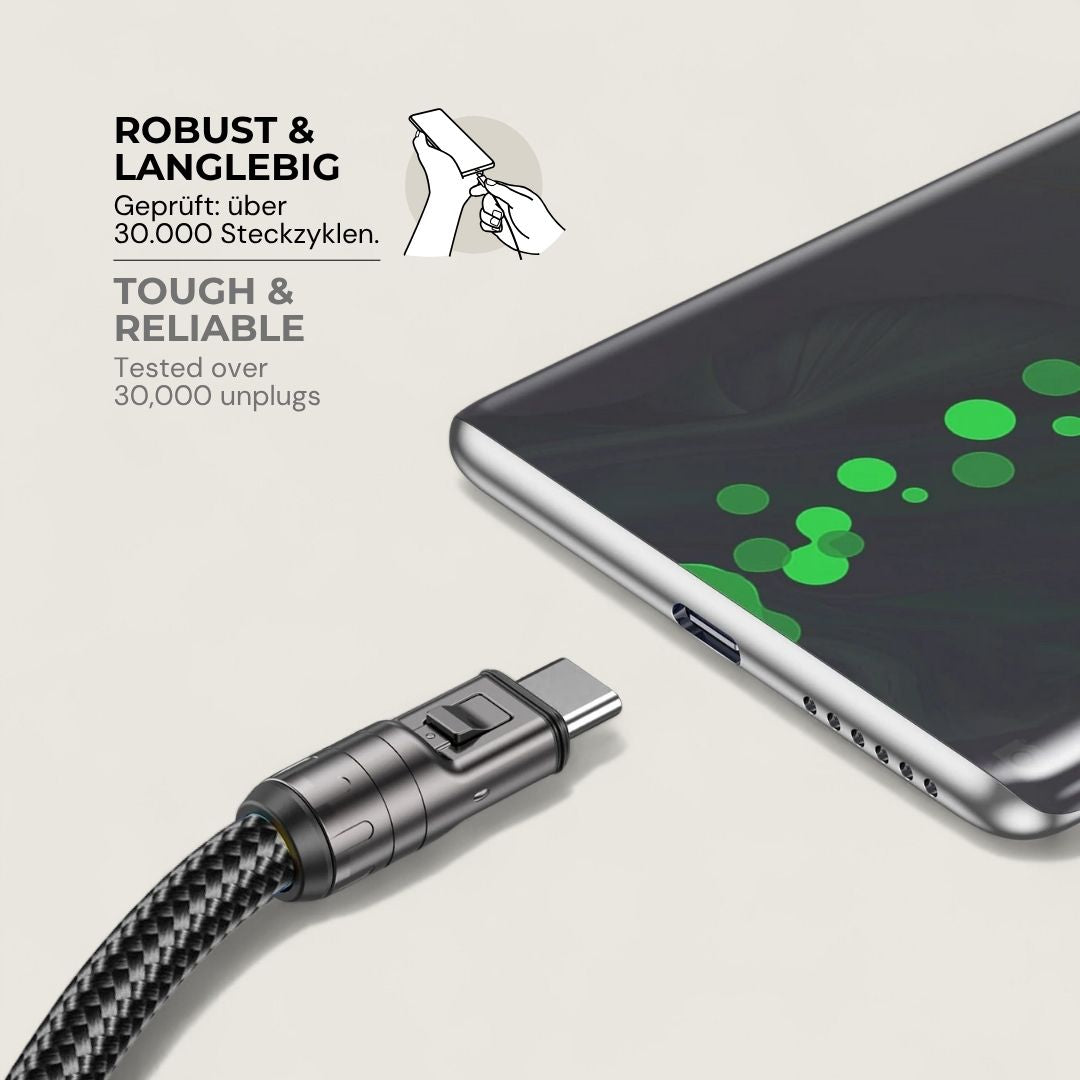 LYRA – 2 in 1 Handykette mit USB-C Ladekabel
