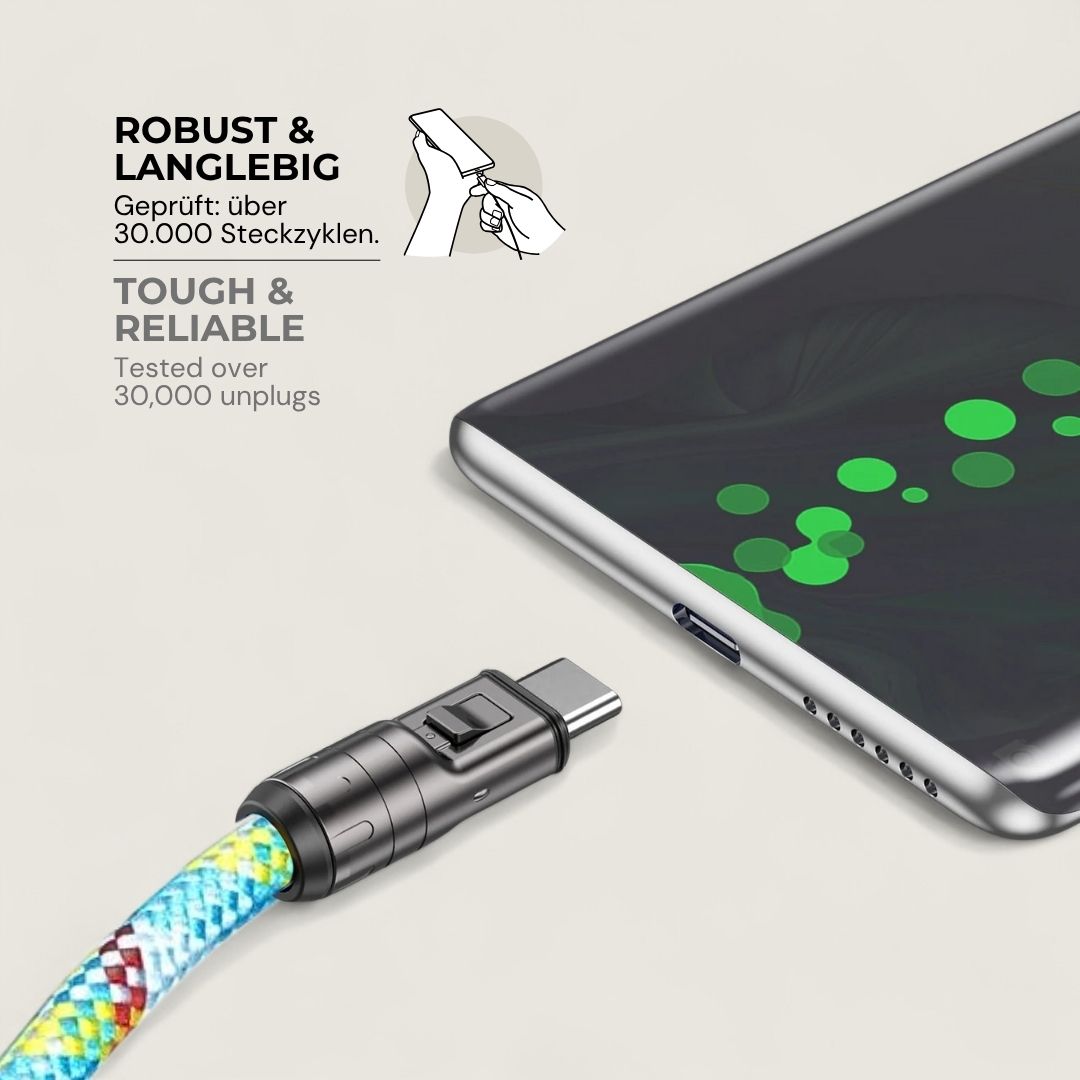 LYRA – 2 in 1 Handykette mit USB-C Ladekabel