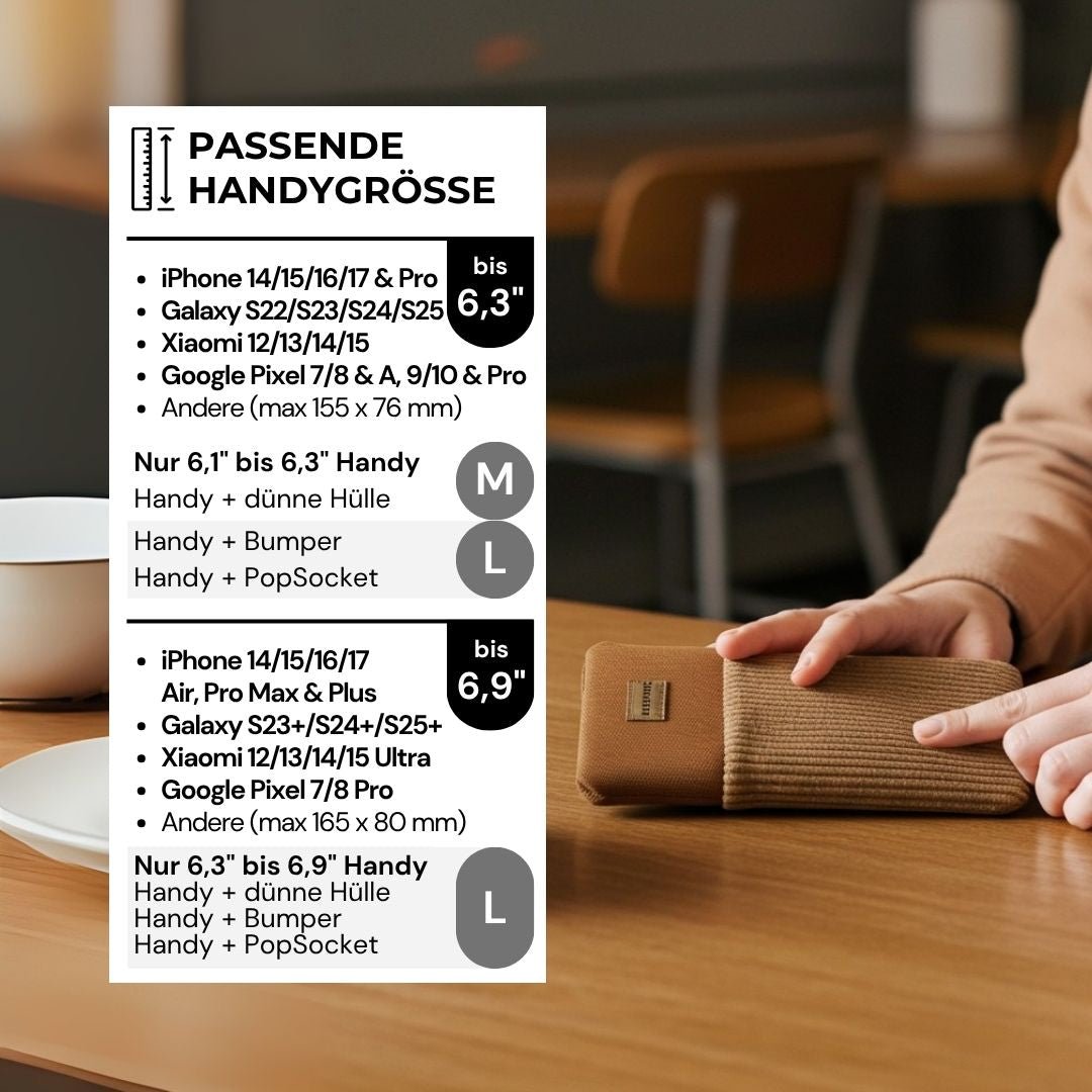 AHOI Handytasche - Handytaschen - Cord Clay Dune - Kuratist