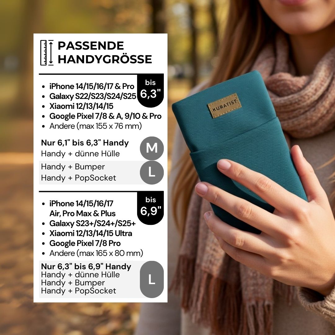 AHOI Handytasche - Handytaschen - Teal - Kuratist