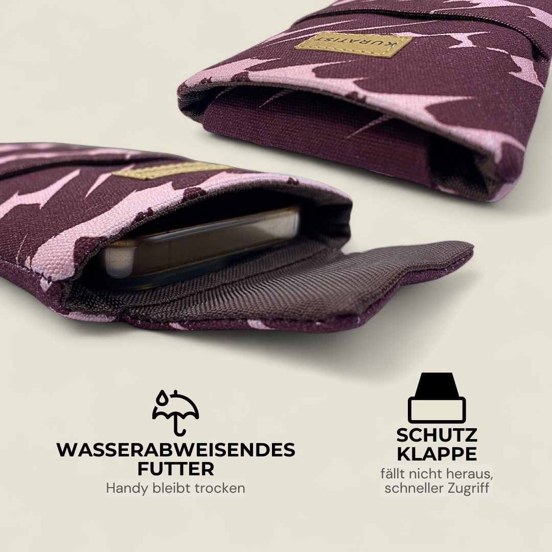 AHOI Handytasche - Handytaschen - Merlot Brush - Kuratist