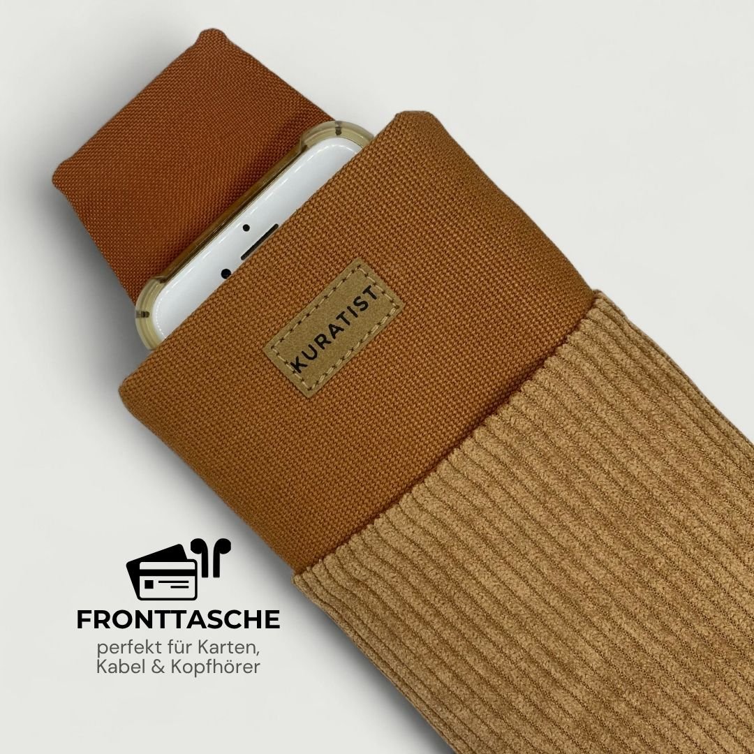 AHOI Handytasche - Handytaschen - Cord Clay Dune - Kuratist