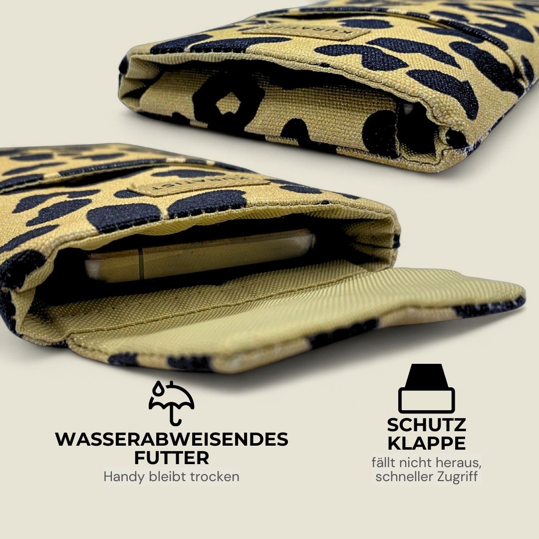 AHOI Handytasche - Handytaschen - Leopard - Kuratist