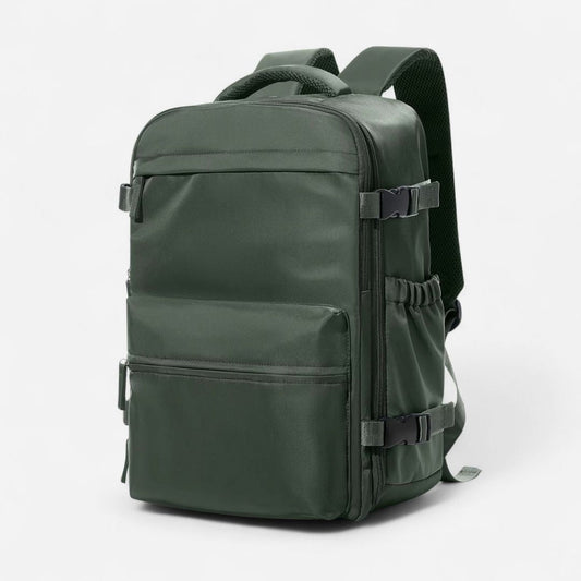 ASKA Reiserucksack Handgepäck 20L mit Vakuum - Kompression - Reisetaschen - Forest Green - Kuratist
