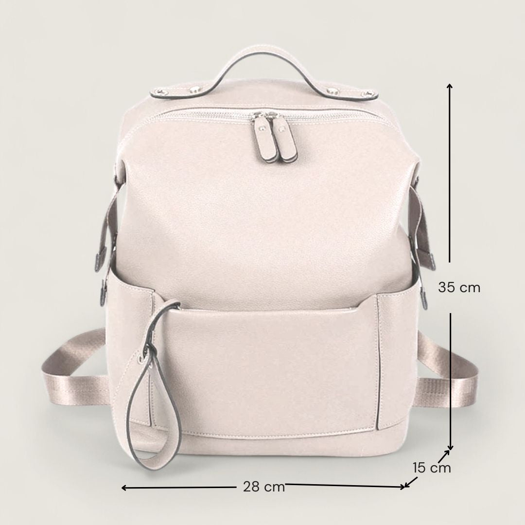 FENJA Multifunktionale Wickeltasche aus veganem Leder - Taschen - Ecru - Kuratist
