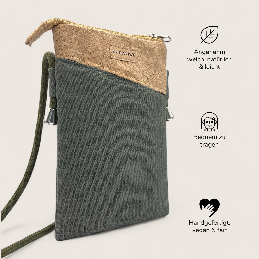 Handytasche zum Umhängen - Kuratist FREYA - Pine Cork - Kuratist
