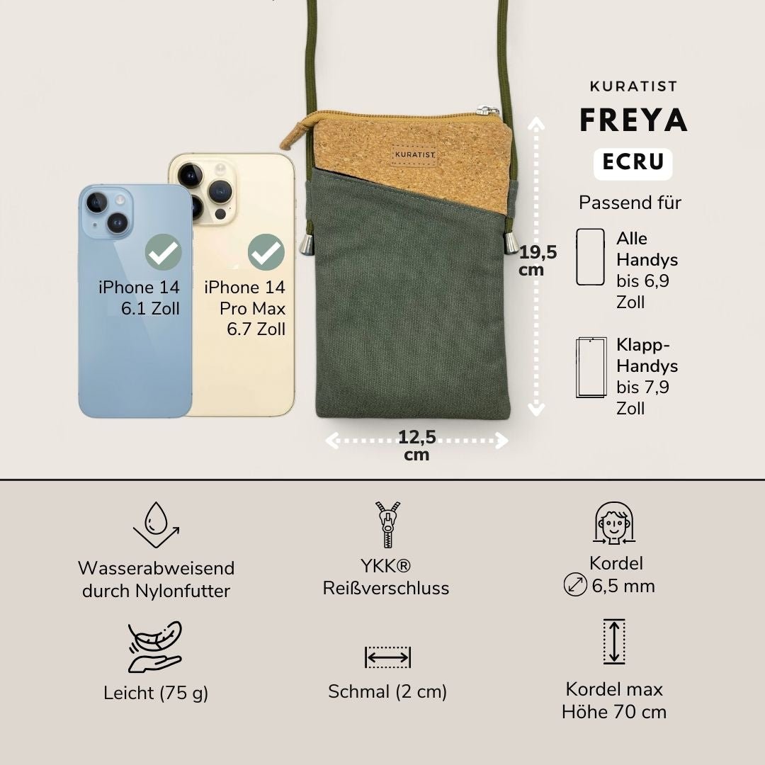 Handytasche zum Umhängen - Kuratist FREYA - Pine Cork - Kuratist