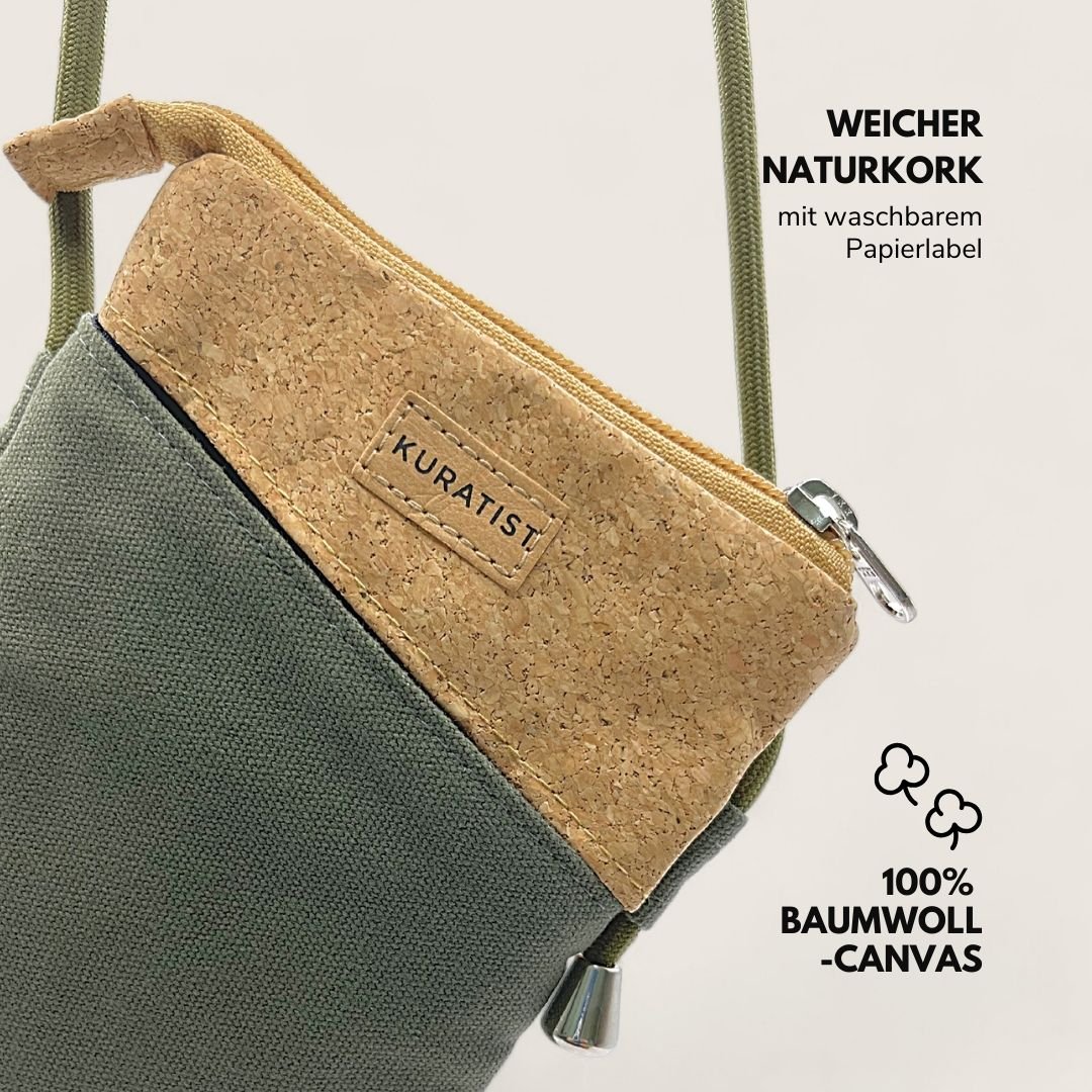 Handytasche zum Umhängen - Kuratist FREYA - Pine Cork - Kuratist