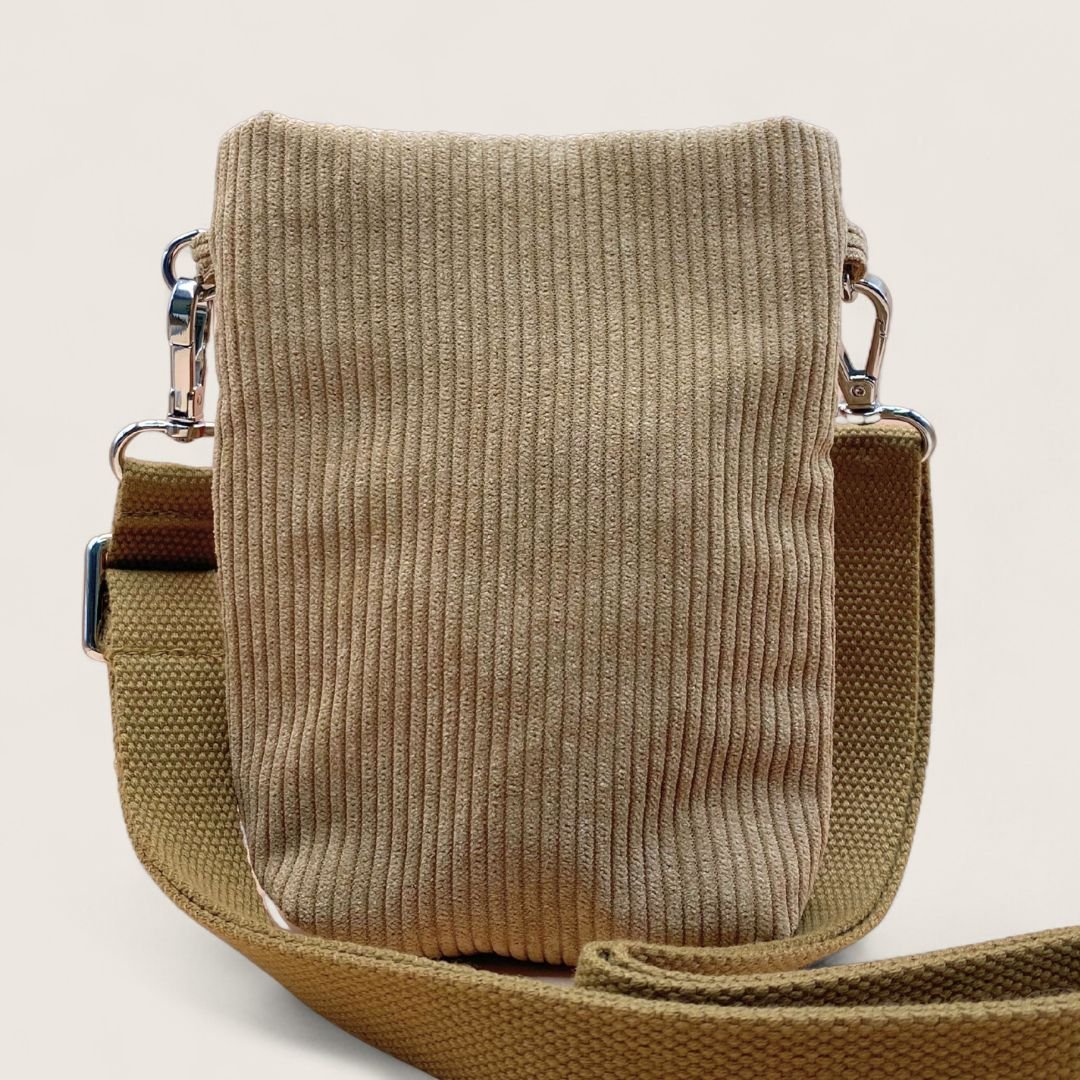 GRETJE MINI Handy Umhängetasche - Umhängetaschen - Cord Clay Dune - Kuratist
