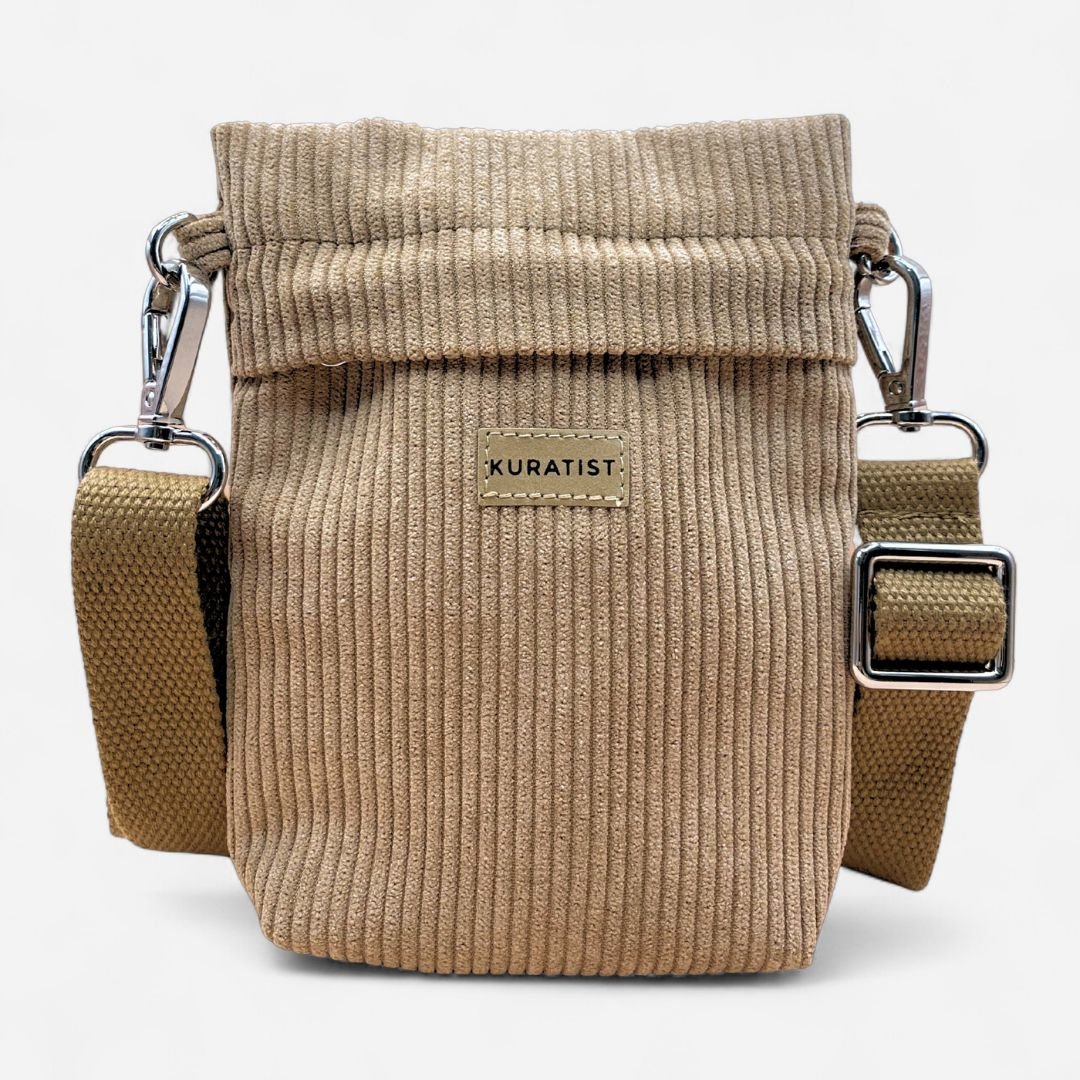 GRETJE MINI Handy Umhängetasche - Umhängetaschen - Cord Clay Dune - Kuratist
