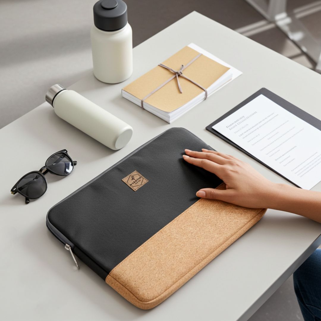HUUS Laptoptasche - Laptoptaschen - Warm Charcoal Cork - Kuratist