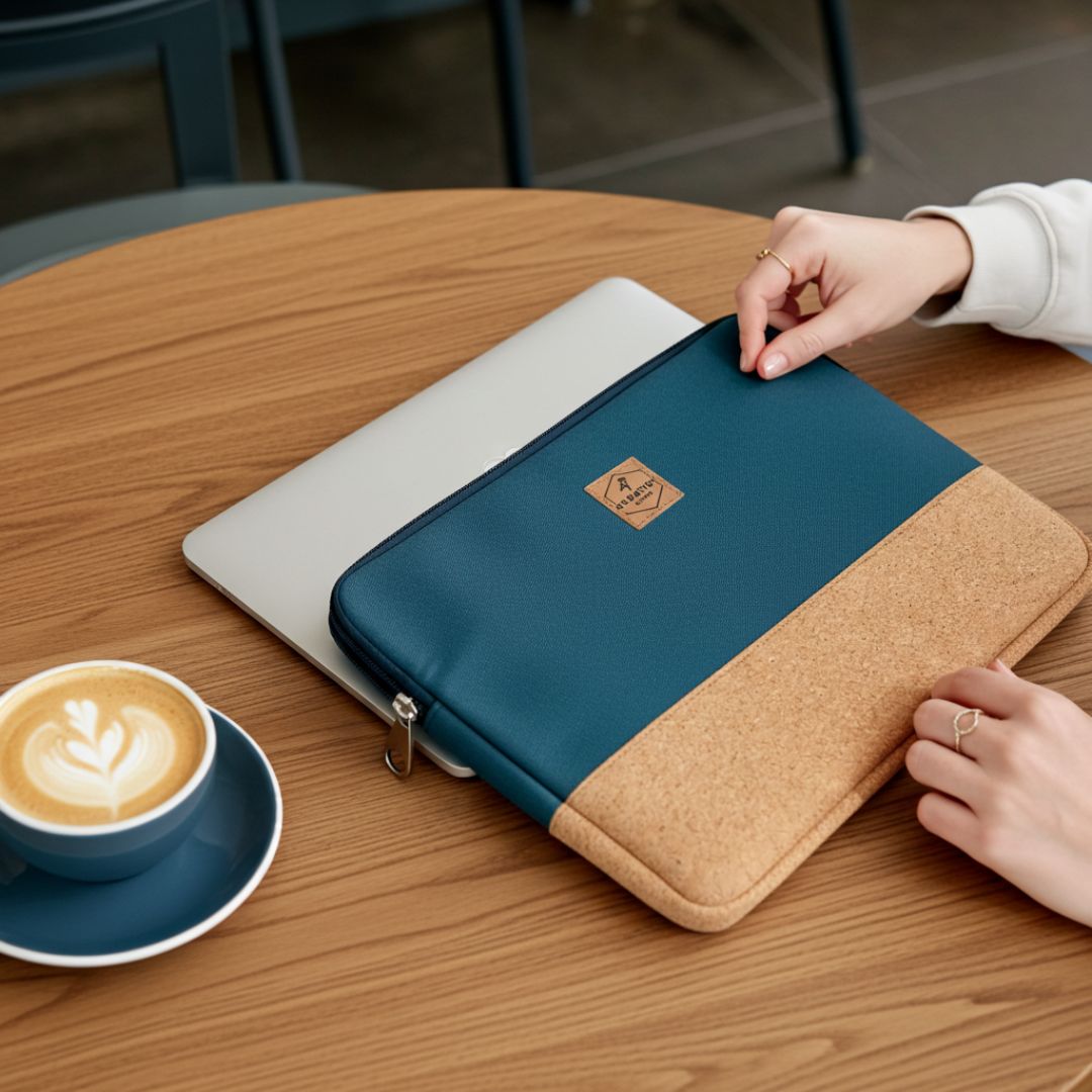 HUUS Laptoptasche - Laptoptaschen - Teal Cork - Kuratist