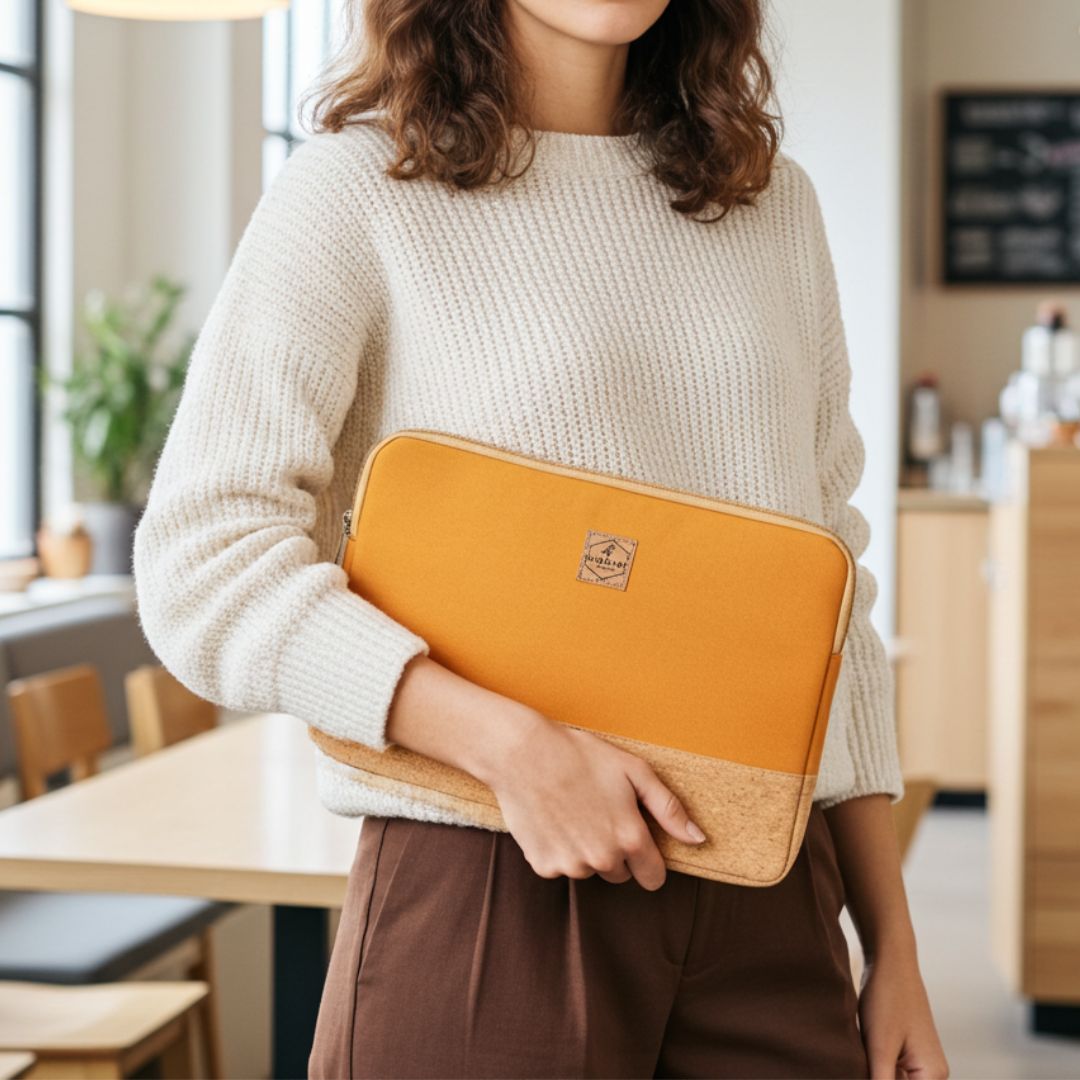 HUUS Laptoptasche - Laptoptaschen - Curry Cork - Kuratist
