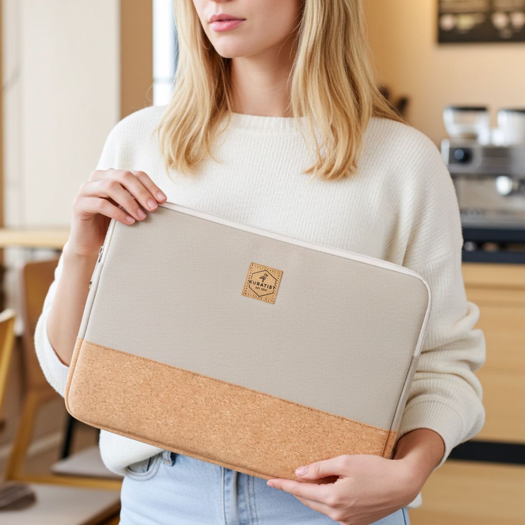 HUUS Laptoptasche - Laptoptaschen - Ecru Cork - Kuratist
