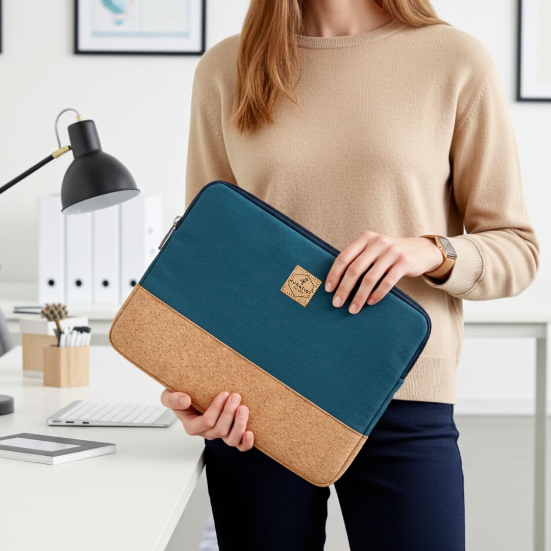 HUUS Laptoptasche - Laptoptaschen - Teal Cork - Kuratist