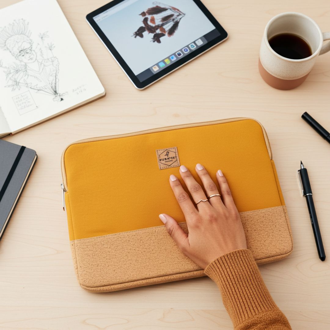 HUUS Laptoptasche - Laptoptaschen - Curry Cork - Kuratist