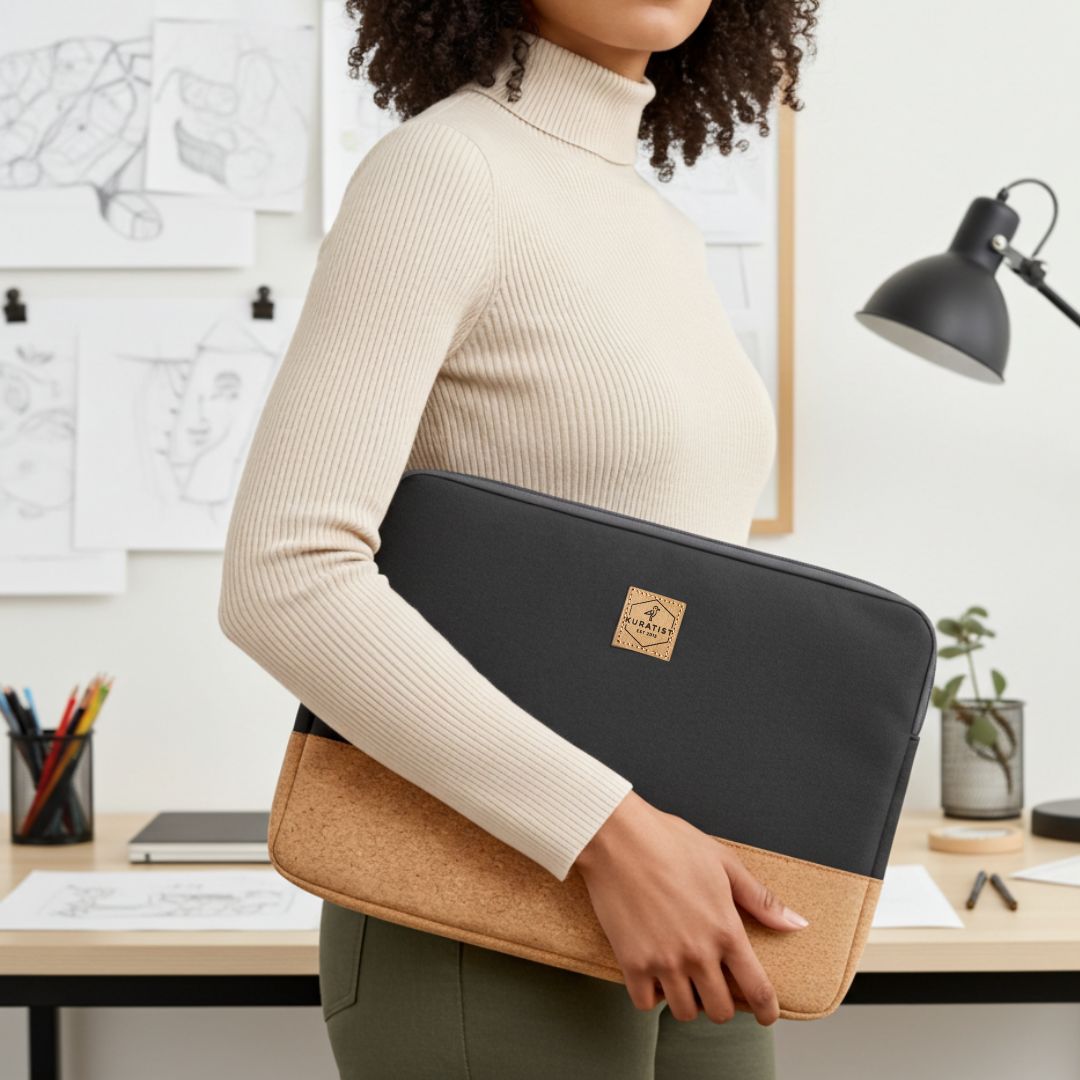 HUUS Laptoptasche - Laptoptaschen - Warm Charcoal Cork - Kuratist