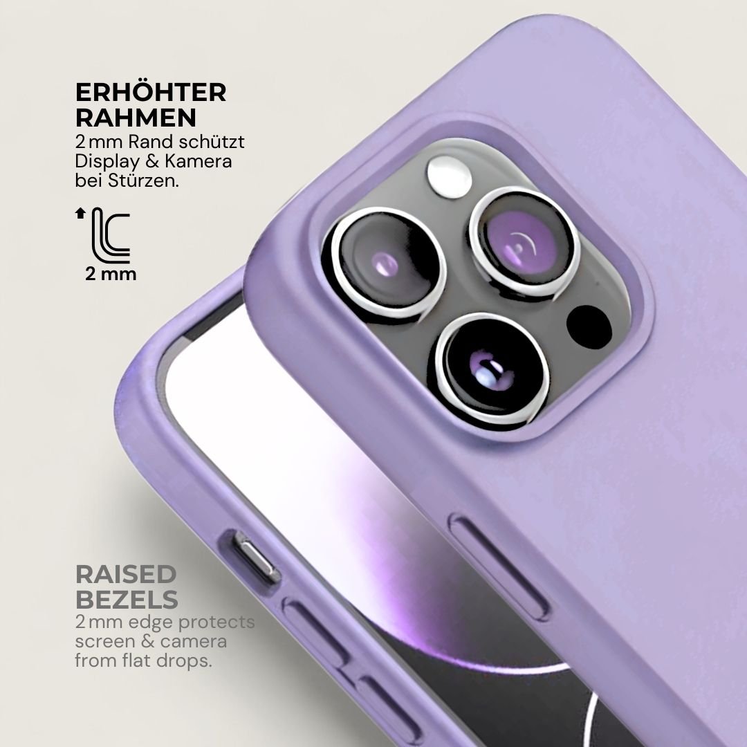 INA iPhone Silikonhülle mit MagSafe - Handyhüllen - Light Purple - Kuratist