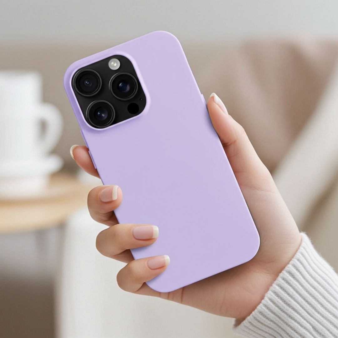 INA iPhone Silikonhülle mit MagSafe - Handyhüllen - Light Purple - Kuratist