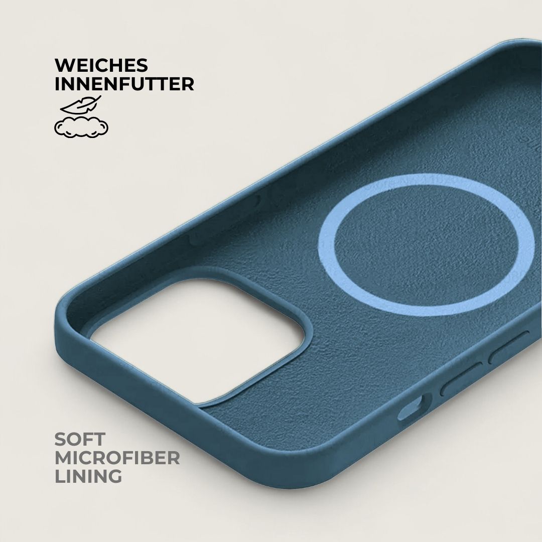 INA iPhone Silikonhülle mit MagSafe - Handyhüllen - Dark Blue - Kuratist