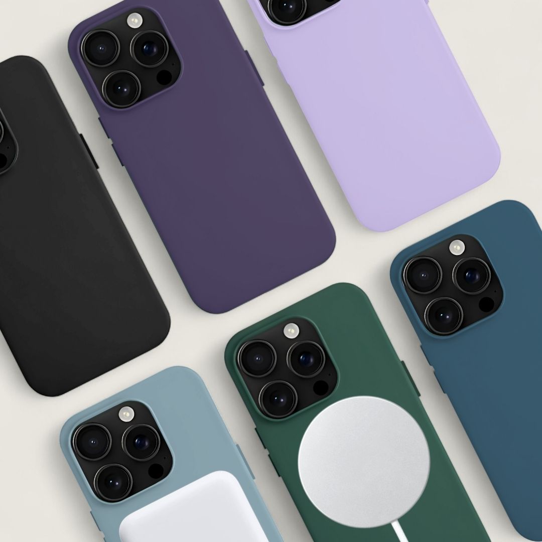 INA iPhone Silikonhülle mit MagSafe - Handyhüllen - Dark Blue - Kuratist
