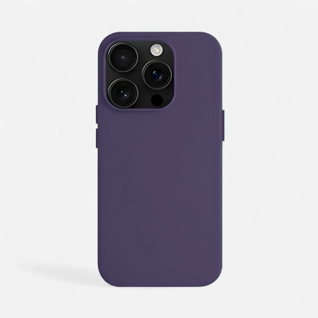 INA iPhone Silikonhülle mit MagSafe - Handyhüllen - Dark Purple - Kuratist