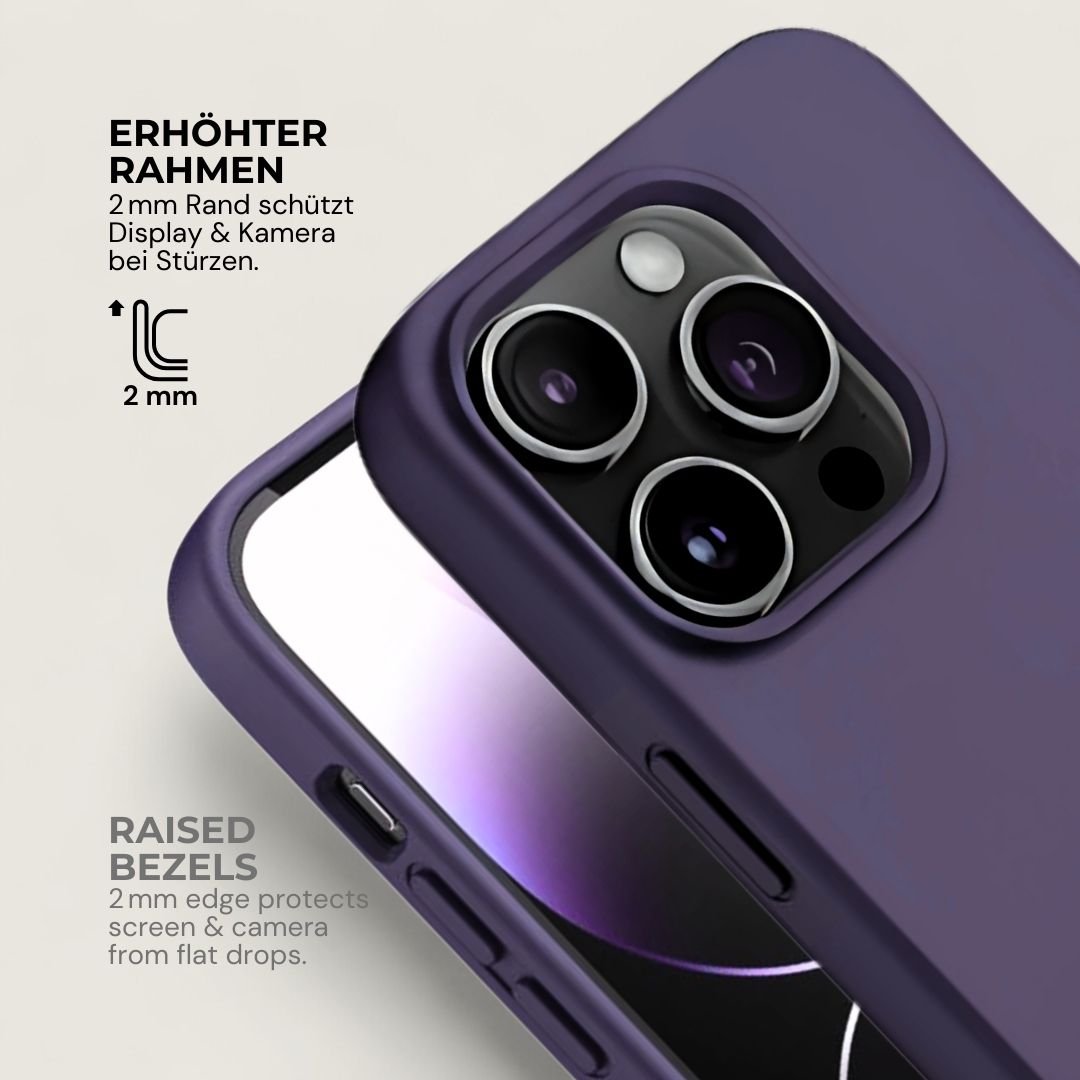 INA iPhone Silikonhülle mit MagSafe - Handyhüllen - Dark Purple - Kuratist