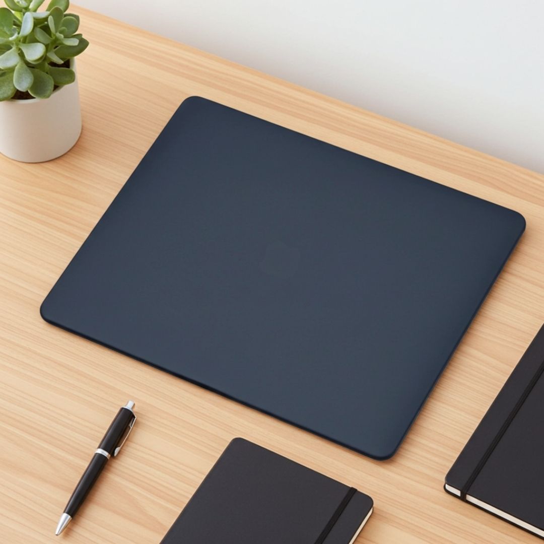 LYS Stoßfestes MacBook Bumper Case mit Kantenschutz - Laptophüllen - Matte Black - Kuratist