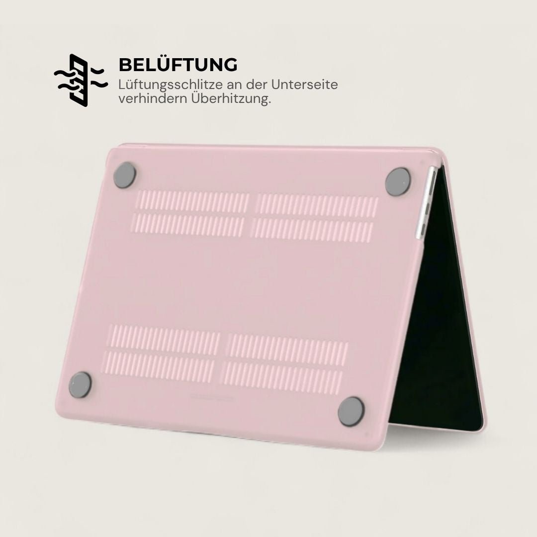 LYS Stoßfestes MacBook Bumper Case mit Kantenschutz - Laptophüllen - Matte New Pink - Kuratist