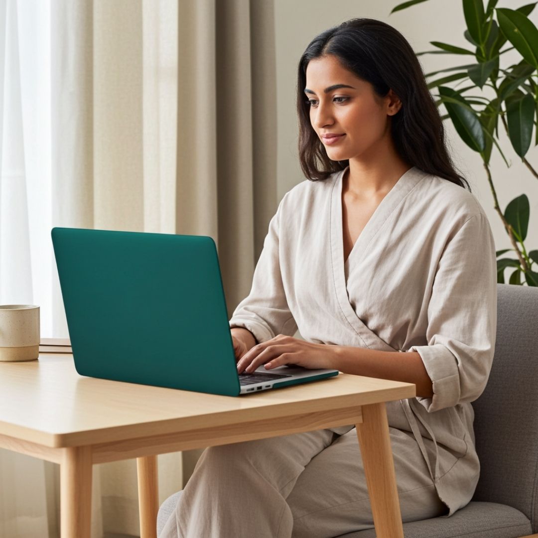 LYS Stoßfestes MacBook Bumper Case mit Kantenschutz - Laptophüllen - Matte Teal - Kuratist