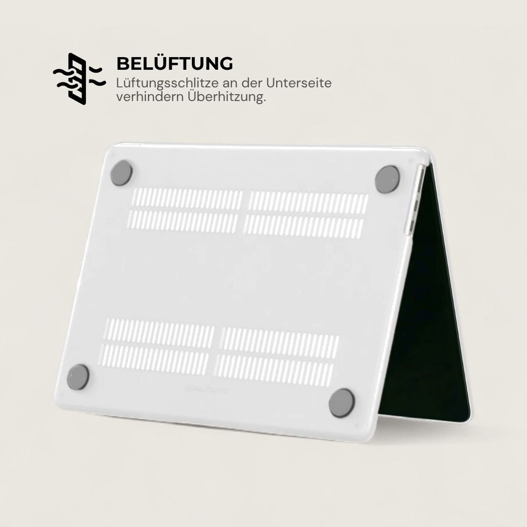 LYS Stoßfestes MacBook Bumper Case mit Kantenschutz - Laptophüllen - Matte Translucent - Kuratist