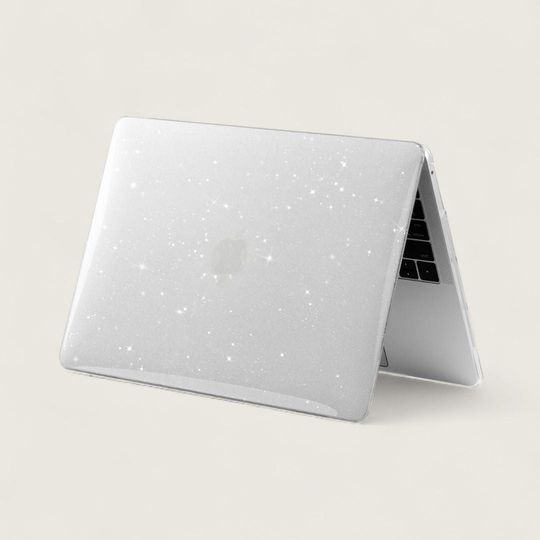 LYS Stoßfestes MacBook Bumper Case mit Kantenschutz - Laptophüllen - Glitter Clear - Kuratist