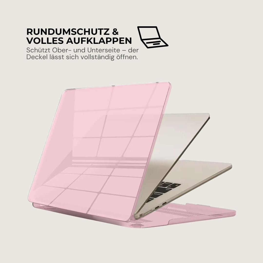 LYS Stoßfestes MacBook Bumper Case mit Kantenschutz - Laptophüllen - Crystal Pink - Kuratist