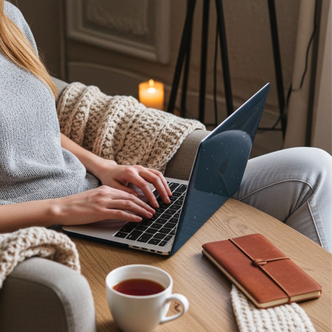 LYS Stoßfestes MacBook Bumper Case mit Kantenschutz - Laptophüllen - Glitter Black - Kuratist