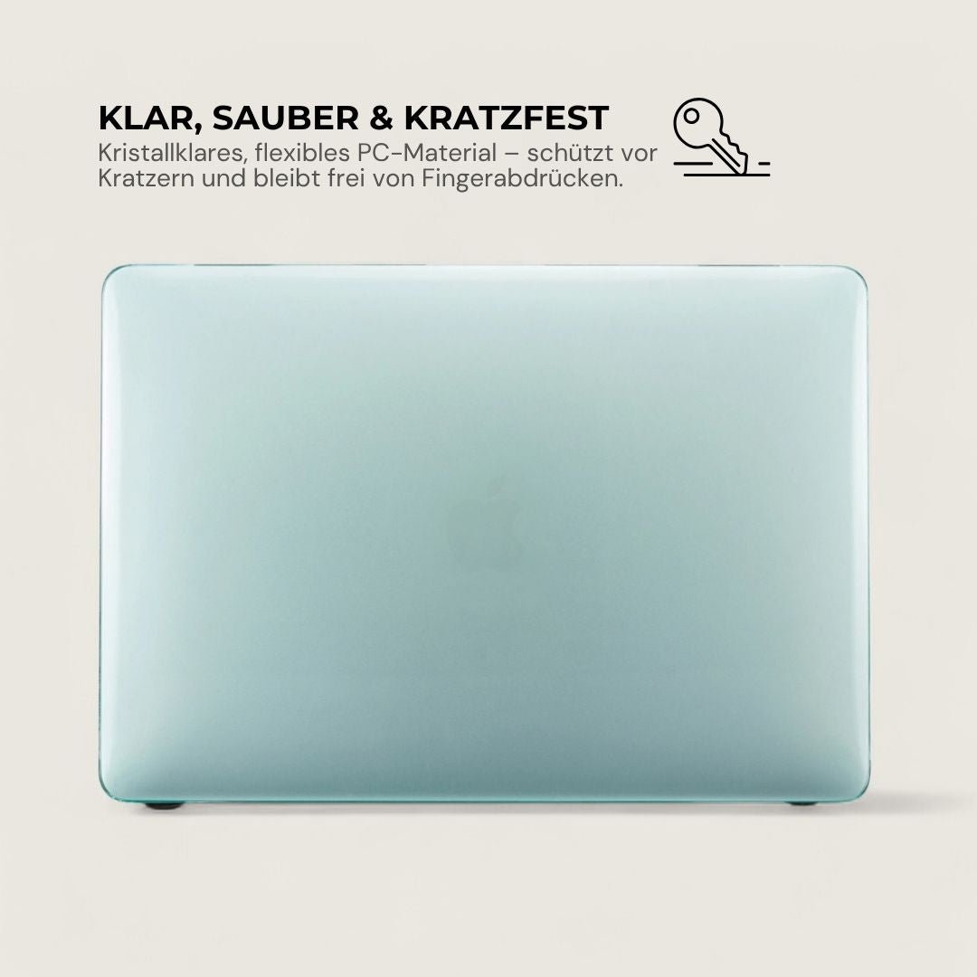LYS Stoßfestes MacBook Bumper Case mit Kantenschutz - Laptophüllen - Crystal Green - Kuratist