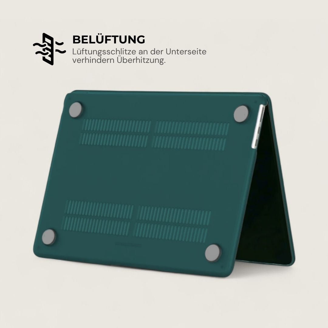 LYS Stoßfestes MacBook Bumper Case mit Kantenschutz - Laptophüllen - Matte Teal - Kuratist