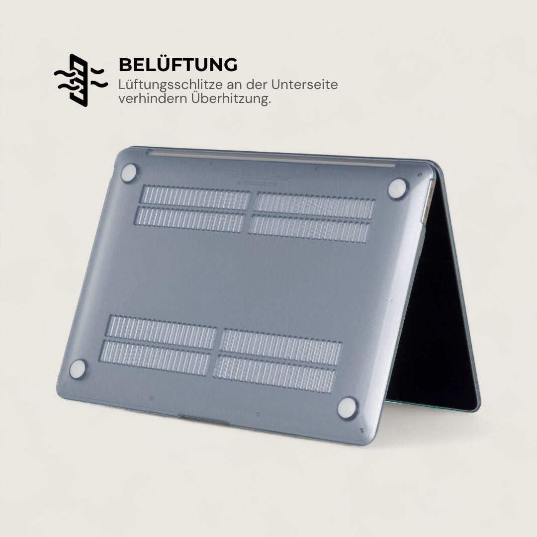 LYS Stoßfestes MacBook Bumper Case mit Kantenschutz - Laptophüllen - Crystal Black - Kuratist