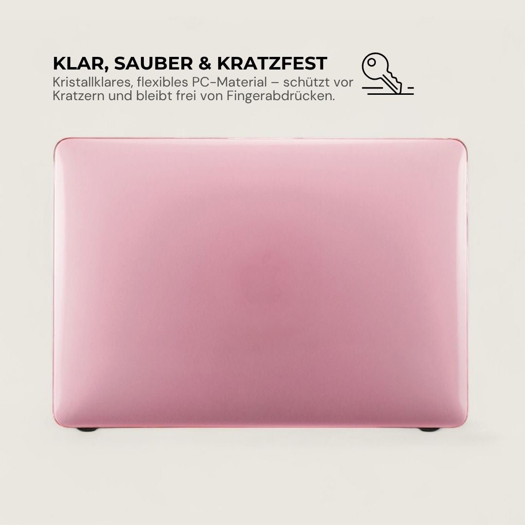 LYS Stoßfestes MacBook Bumper Case mit Kantenschutz - Laptophüllen - Crystal Pink - Kuratist