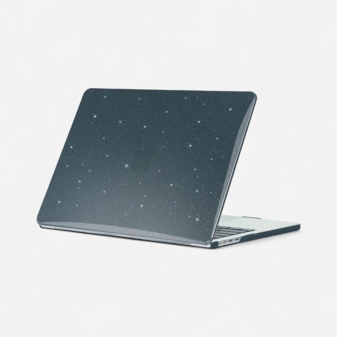 LYS Stoßfestes MacBook Bumper Case mit Kantenschutz - Laptophüllen - Glitter Black - Kuratist