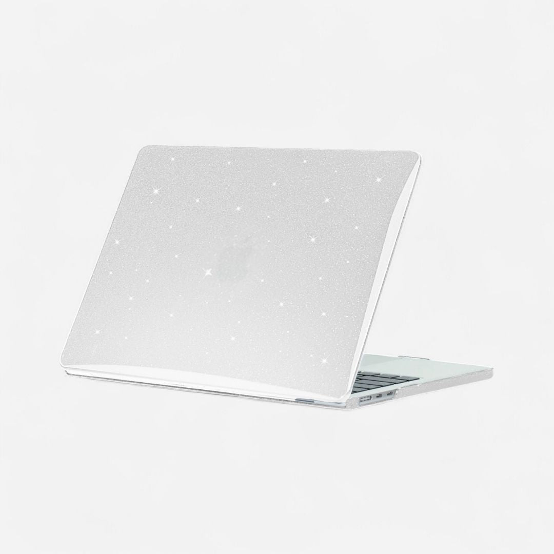 LYS Stoßfestes MacBook Bumper Case mit Kantenschutz - Laptophüllen - Glitter Clear - Kuratist