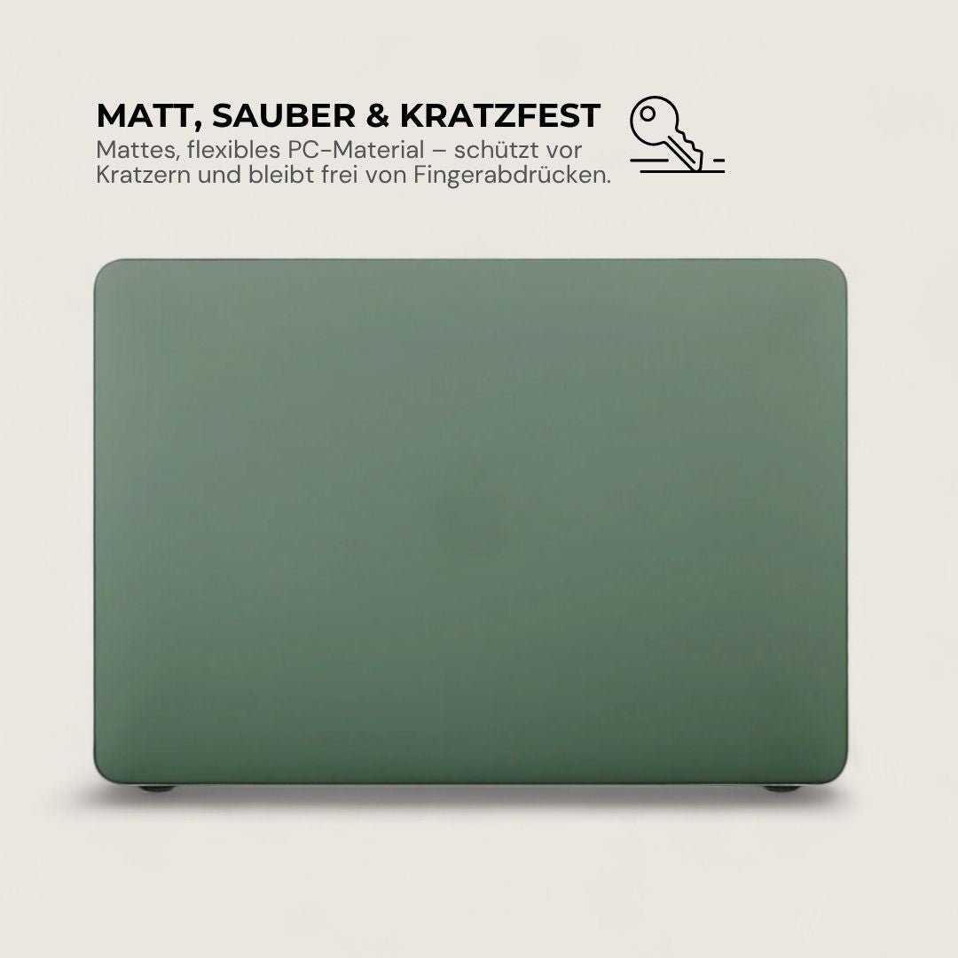 LYS Stoßfestes MacBook Bumper Case mit Kantenschutz - Laptophüllen - Matte Dark Green - Kuratist