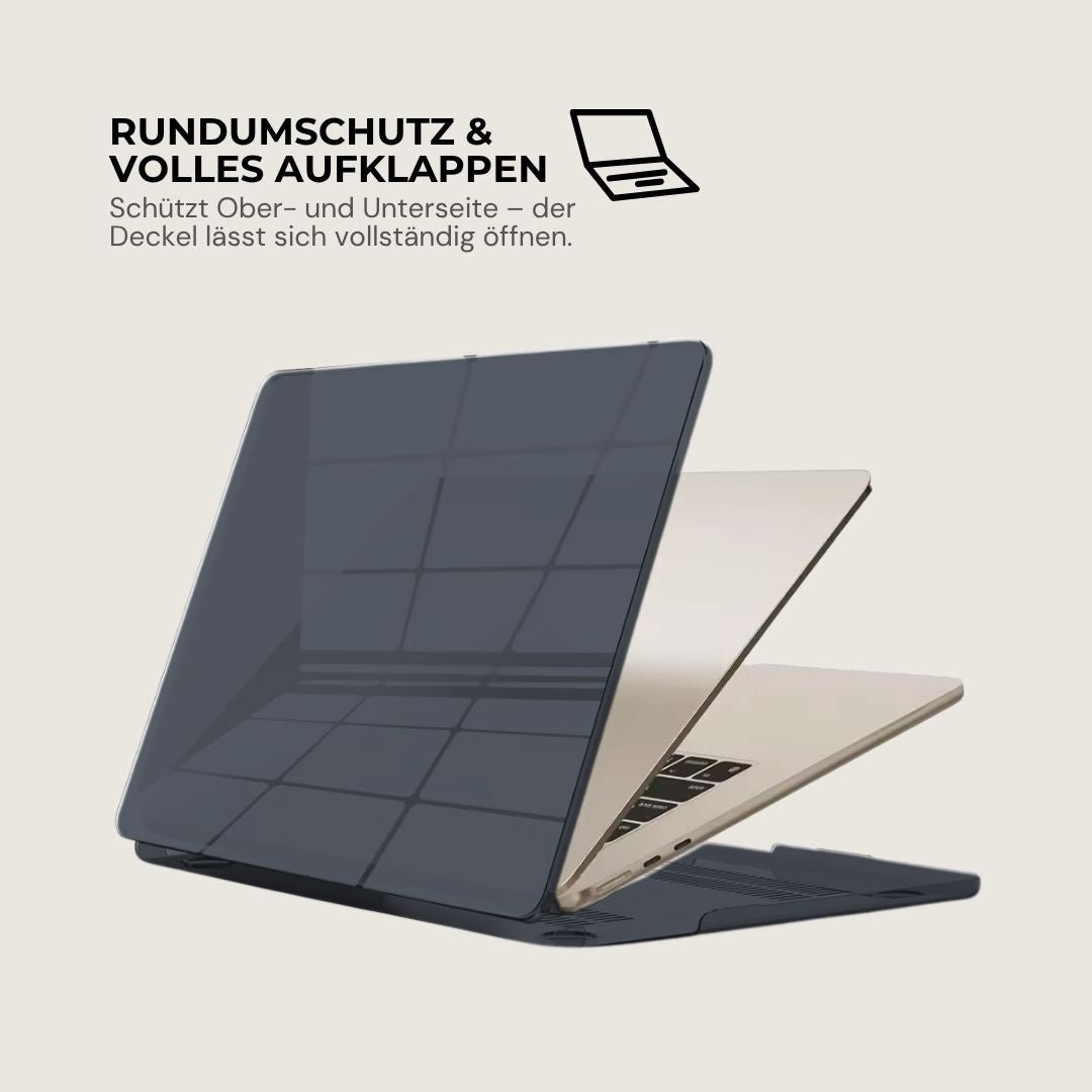 LYS Stoßfestes MacBook Bumper Case mit Kantenschutz - Laptophüllen - Matte Black - Kuratist