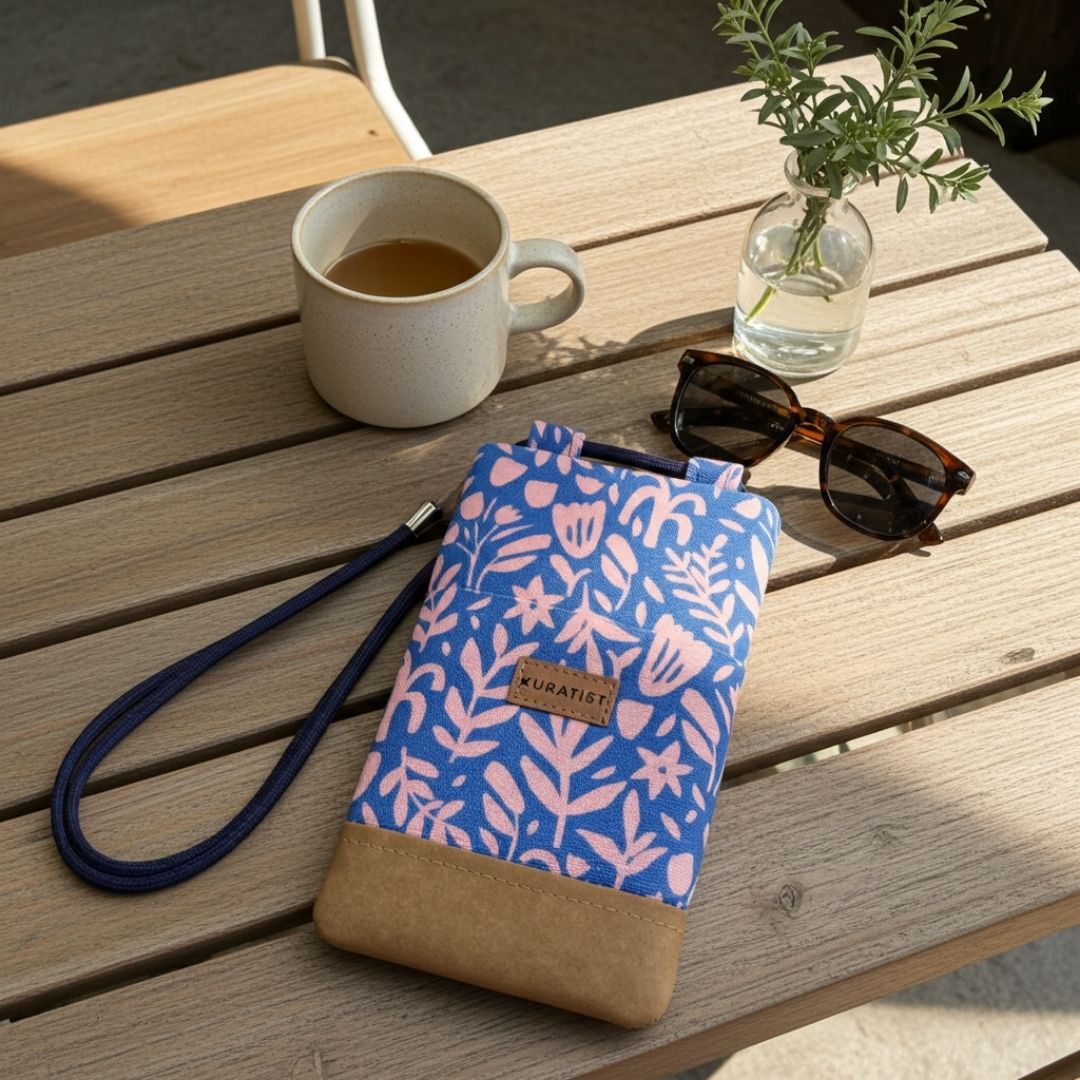 NELA Handytasche zum Umhängen Bedruckt - Handytasche zum Umhängen - Blooming Bliss Paper - Kuratist